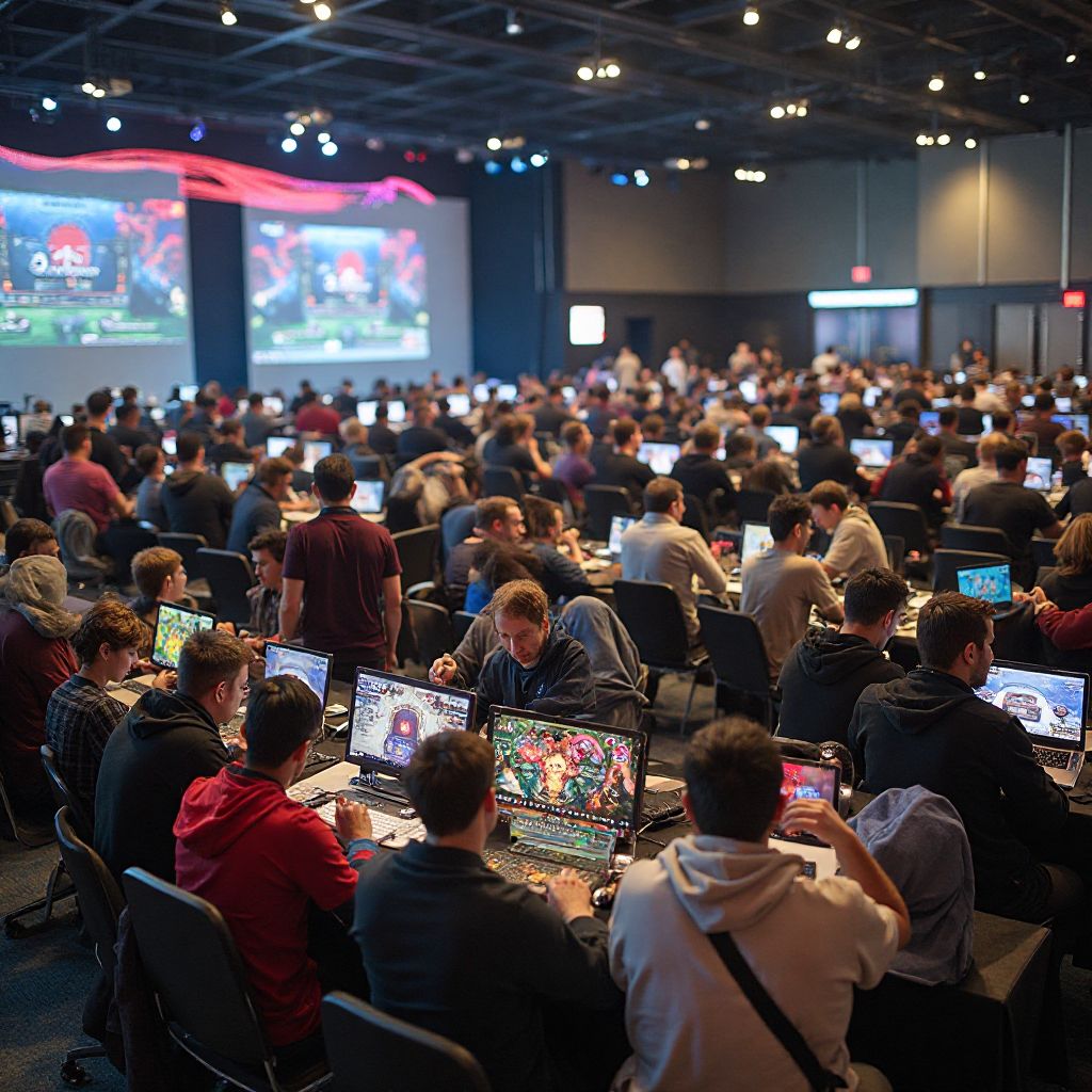 Community gaming event in Berlin